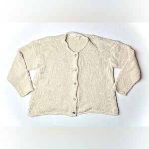 J. Jill Women's Medium 100% nylon knit cardigan cozy casual mature office career